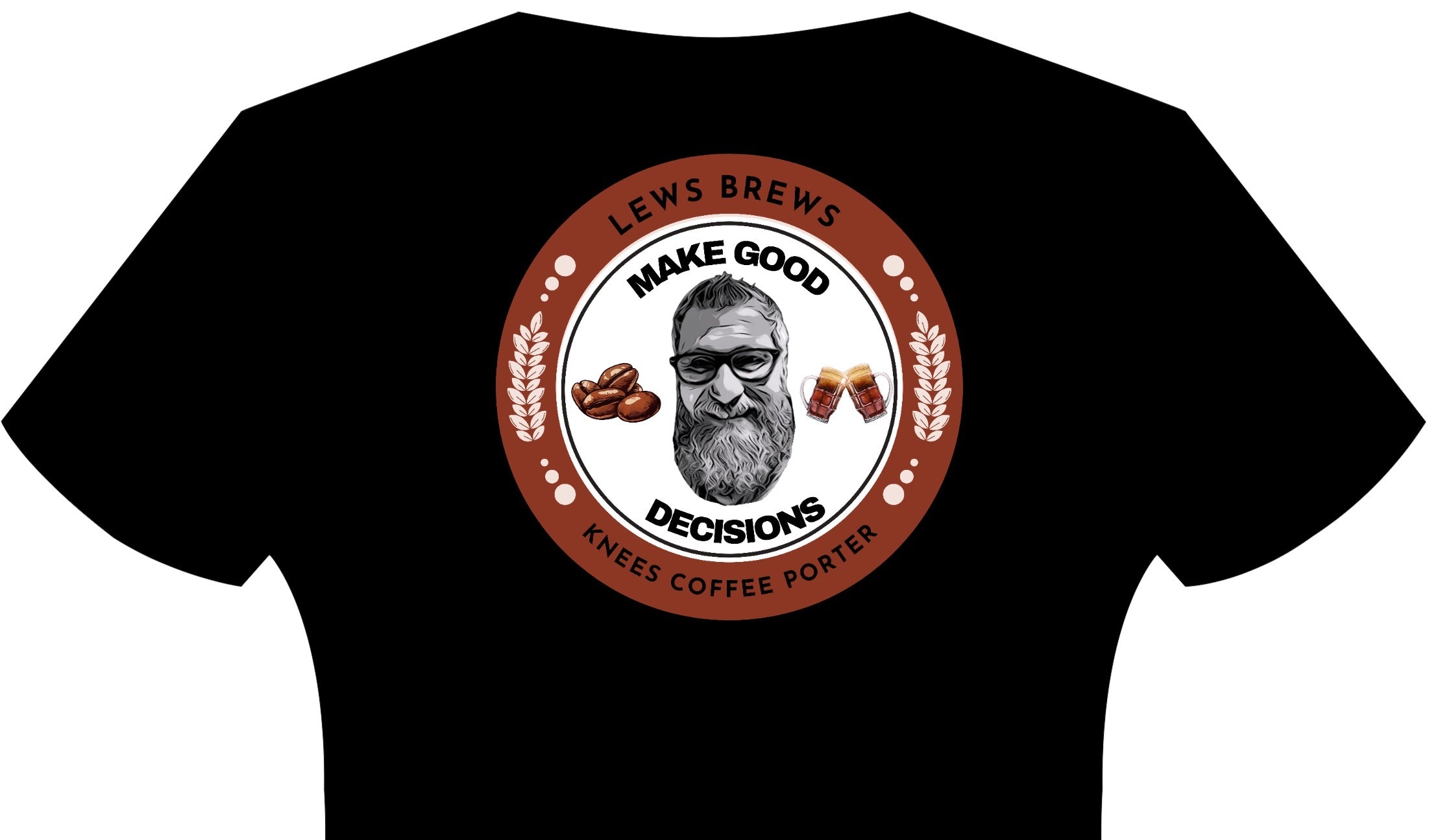 Lews Brews - Lews Brews Minimal Design T-Shirt