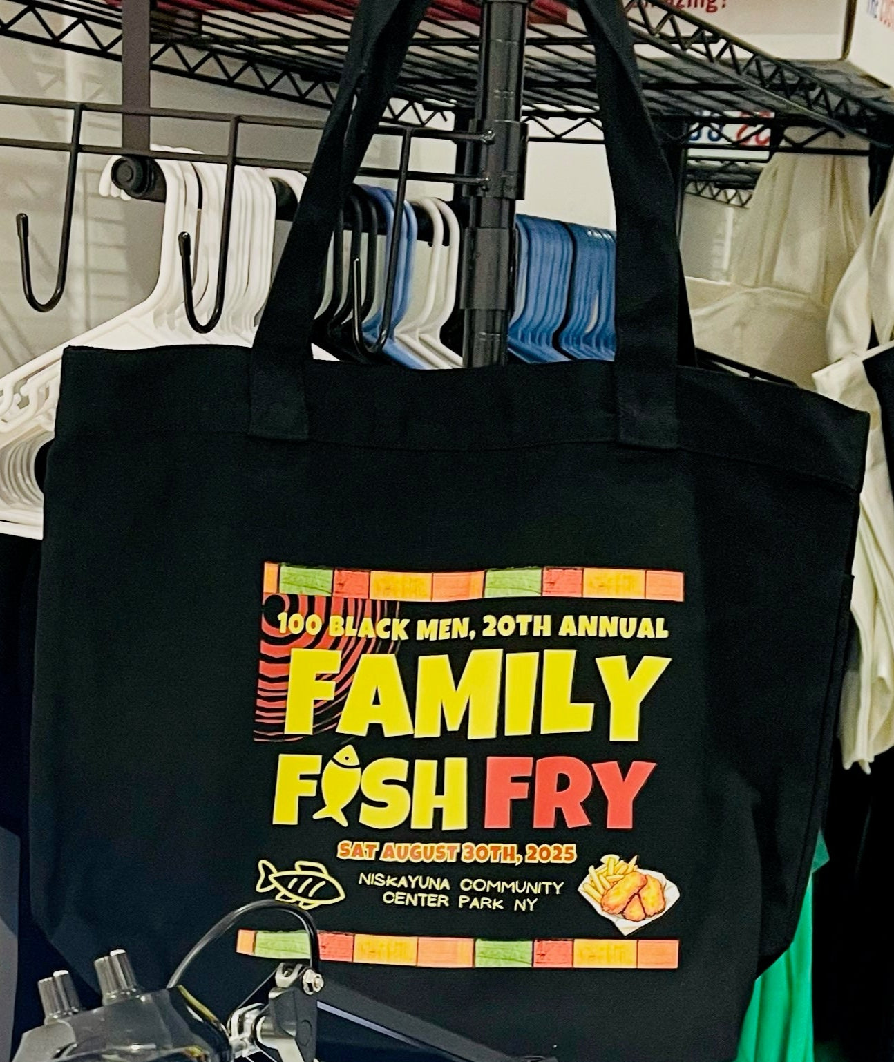 OHBM Fish Fry vibe Pockets Tote Bag